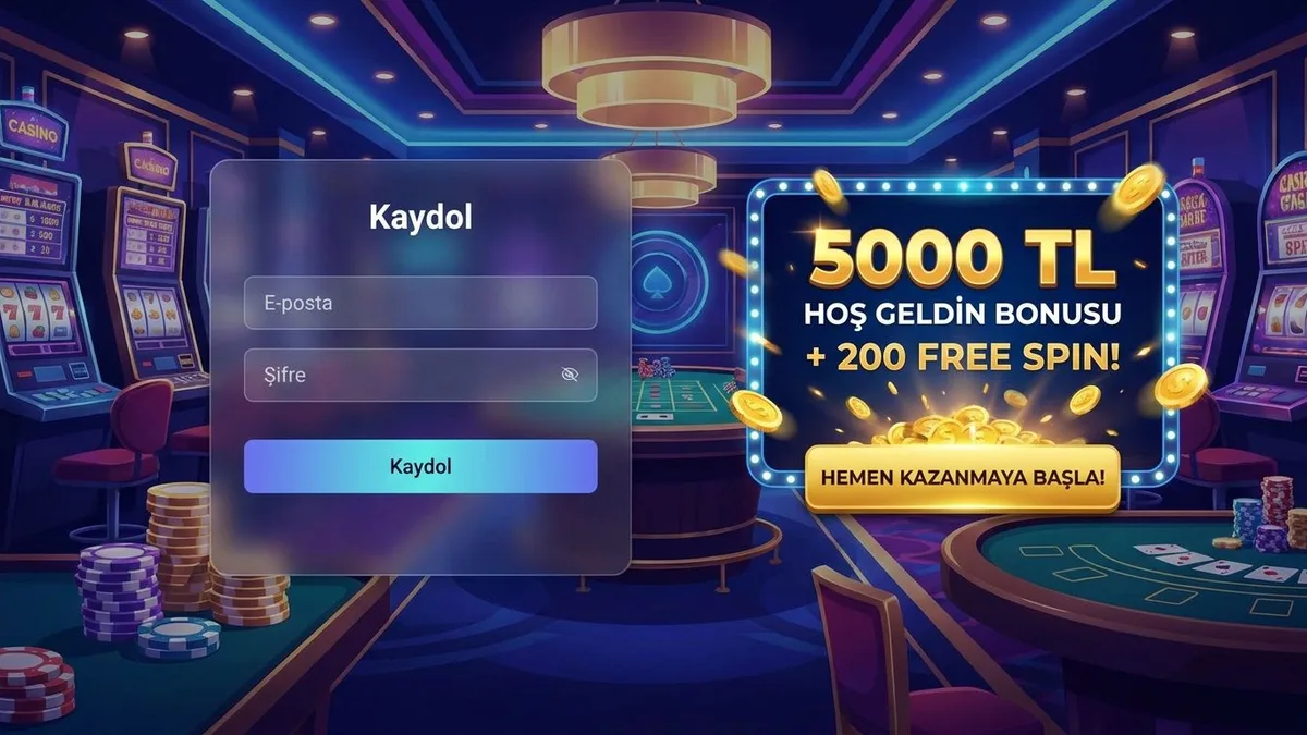 Bonuslu kayıt ekranı